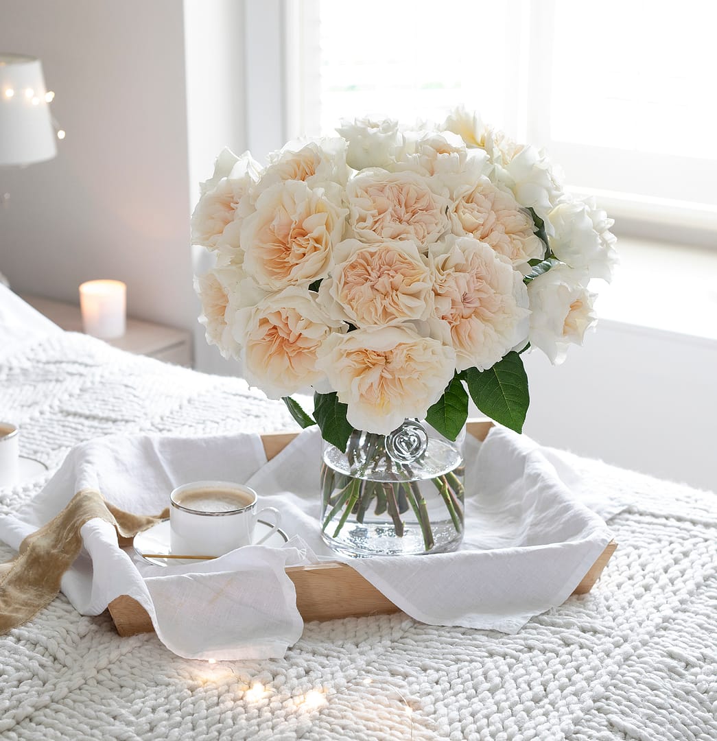 Eugenie™ David Austin® Rose Bouquet For Sale At My Rose Shop