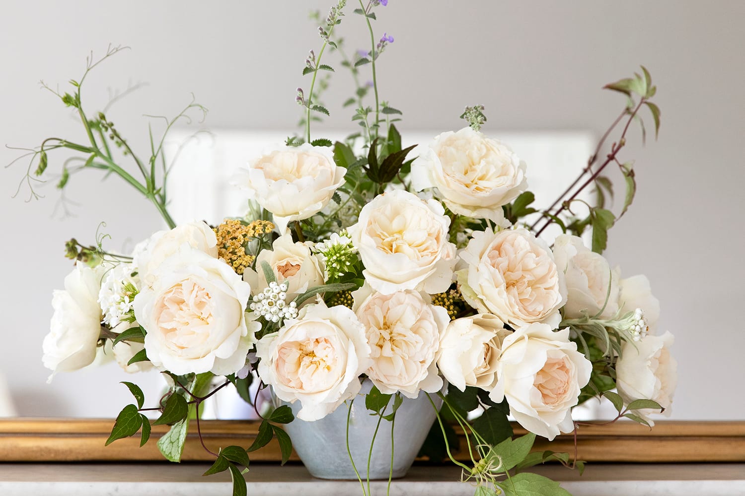 Purity™ David Austin® Rose Bouquet For Sale At My Rose Shop